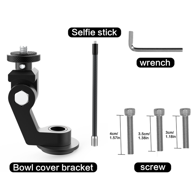Aluminum Alloy Bicycle Riding Photography Bracket for Insta360 Action Cameras- Adjustable & Durable Camera Accessories