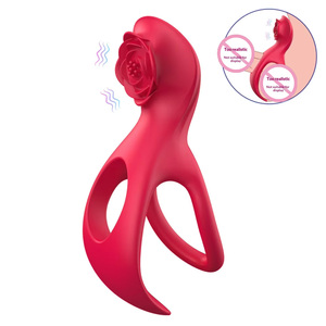 Anneau vibrant double aile avec télécommande sans fil et double mode de vibration pour adultes – Jouet sexuel silencieux pour adultes - Product Image 5