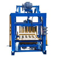 Machine manuelle de fabrication de blocs en ciment QTJ4-40B, machine à briques creuses en béton