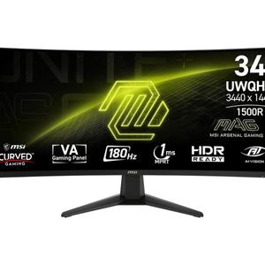 Nouveau moniteur MSI MAG 346CQ 34 pouces 180 Hz, moniteurs de jeu 3440 x 1440, moniteurs d'e-sport, PC - Product Image 1