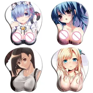 3dเซ็กซี่Boobs Mouse Padขายส่งdiyซิลิคอนญี่ปุ่นอะนิเมะBig Boob Mousepadผู้ใหญ่ที่กําหนดเองอะนิเมะMouse Padโลโก้