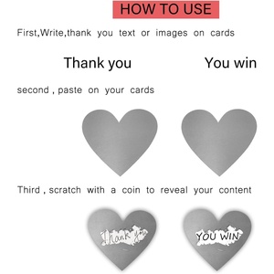 Pezzi adesivi gratta e vinci con cuore per piccole imprese adesivi per <span class=keywords><strong>Tombola</strong></span> che fanno forniture per matrimoni - Product Image 4