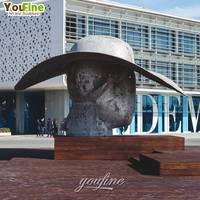 Escultura de Bronce de la Dama Valdes, Diseño Moderno y Abstracto de un Artista Famoso de YOUFINE, Estatua de Manolo Valdez