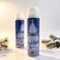 Spray de neige artificielle de Noël 350 ml pour vitres, arbres, bouquets de fleurs, décorations de fête d'hiver