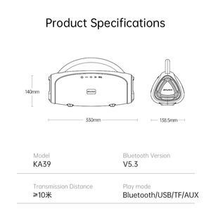ลำโพงทวีตเตอร์บลูทูธกำลังสูง 100 วัตต์ ระบบเสียงสเตอริโอ RGB พร้อมโหมด EQ สำหรับงานปาร์ตี้ ใช้งานร่วมกับคอมพิวเตอร์ โทรศัพท์มือถือ และระบบเสียงภายในบ้าน รองรับ RMS - Product Image 5