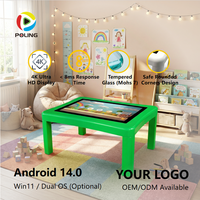 Meja Permainan Layar Sentuh Interaktif 4K 43 Inci, Meja Permainan Digital Pintar dengan Sistem Android 40 Titik Sentuh untuk Hiburan