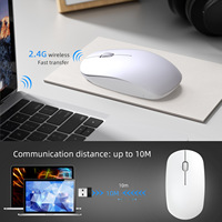 Souris sans fil 2,4 GHz silencieuse pour ordinateur portable et bureau, avec molette optique – Prix de gros