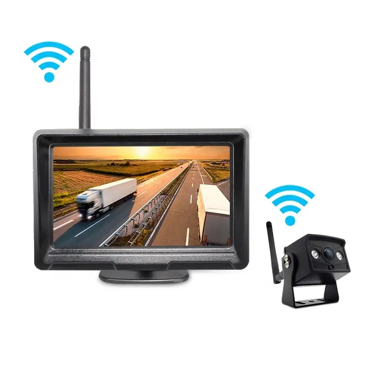 DVR xe đảo ngược sao lưu 7-inch không dây đảo ngược máy ảnh không dây Wifi đảo ngược Máy Ảnh HD với màn hình hiển thị