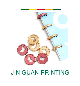 Tùy Chỉnh Hình Trái Tim Electroplated Máy Tính Xách Tay Nhựa Disc Binding Khay Nhựa 360 Độ Xoay Đĩa Khóa - Product Image 3