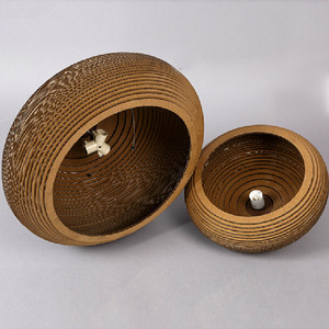 ลอฟท์ออกแบบที่ทันสมัยรีไซเคิลกระดาษแข็งลูกฟูกจี้โคมไฟสำหรับร้านอาหาร - Product Image 5