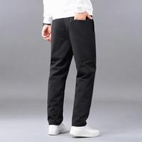Pantalon d'hiver pour homme, 80% duvet de canard blanc, pantalon chaud noir coupe-vent, pantalon rembourré décontracté avec poches zippées