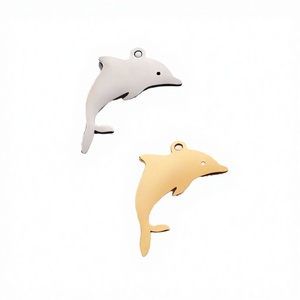 Conector de pulsera y collar para fiestas infantiles DIY, etiqueta con logotipo grabado en blanco, dije de corazón de acero inoxidable pulido a espejo - Product Image 2