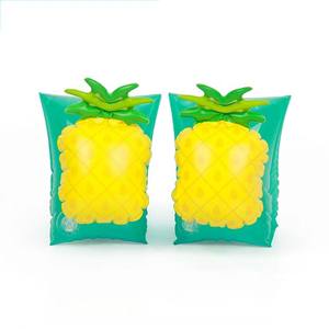 Anneau de bras d'ananas gonflable pour enfants Fournitures d'eau 2-4 ans-Brassards de bébé de tube de flotteur de piscine pour garçons et filles PVC - Product Image 1