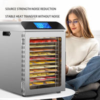 Déshydrateur alimentaire à une touche pour la cuisine à domicile avec recettes de séchage prédéfinies pour fruits, légumes, collations et aliments sains