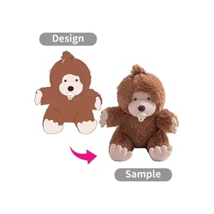 Jouets en peluche personnalisables, oreiller mignon en coton PP, coussin de chevet, étiquette personnalisée, emballage, étiquette suspendue - Product Image 2
