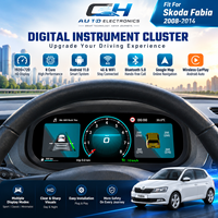 Pour Skoda Fabia 2008-2014, tableau de bord numérique LCD 12,3 pouces, compteur de vitesse, remplacement plug and play