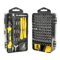 Kit d'outils de réparation de téléphone portable de précision 115 pièces en 1, embouts de tournevis interchangeables, jeu de tournevis en acier S2