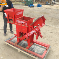 Machine à extruder de briques en argile solide à emboîtement largement utilisée, petite machine manuelle à briques en argile rouge avec logo