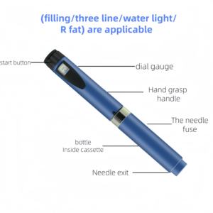 Многоразовый металлический шприц-аппликатор V2 для пептидов и инсулина, картридж 3 мл для похудения и наращивания мышечной массы - Product Image 5