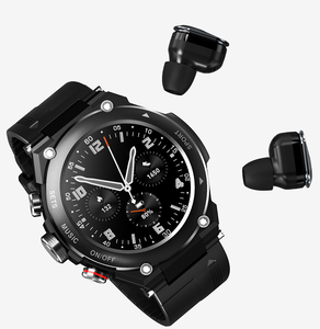 T92 1.28 Inch Smart Watch <b>Wireless</b> Earbuds 2 1 Fitness Tracker Long Standby Sports Smartwatch Waterproof IP67 Compass Function - Product Image 3