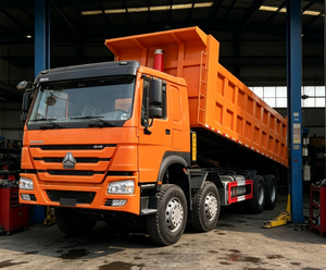 Camión Volquete Económico HOWO 8X4 <span class=keywords><strong>de</strong></span> Cuatro Ejes, con Descarga Hidráulica Opcional, LHD/RHD, para Construcción en Asia Central - Product Image 2