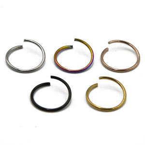 Anneaux de nez, de lèvres et d'oreilles articulés sans couture, en acier chirurgical, pour cartilage, tragus, hélix, piercing corporel - Product Image 4