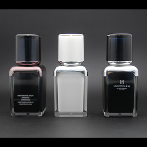 Botella cosmética acrílica de 15 ml con bomba para pigmentos de maquillaje permanente y productos de maquillaje para cejas y ojos. - Product Image 4