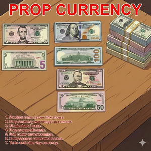 Denaro Finto Realistico in Dollari USA - Banconote Giocattolo per Film, TV, Video Musicali, Feste, Trucchi di Magia, Fotografia e Scherzi - Product Image 4