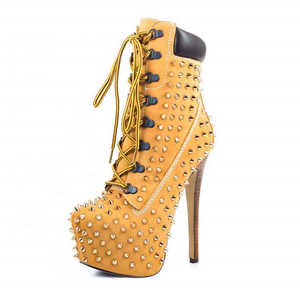 Giày cao gót cỡ lớn dành cho nữ và giày bốt mùa đông có đế bệt - Product Image 3