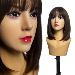 Asian Mannequin Head Female Wig Display Heads From