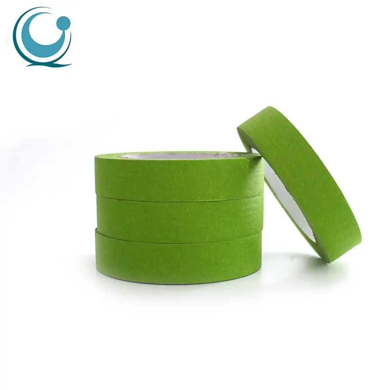 Allgemeine zweck benutzerdefinierte einfach tee grün farbe crepe papier klebstoff masking tape