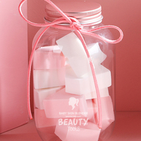 2022 fond de teint cosmétique poudre bouffée pot motif maquillage éponge mélangeur doux produit de beauté avec logo d'outils personnalisés