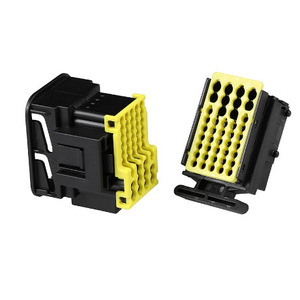 Conector y Enchufe para ECU de Auto, 42 Pines, Negro y Amarillo, PBT, IP20, para Automóvil - Product Image 2
