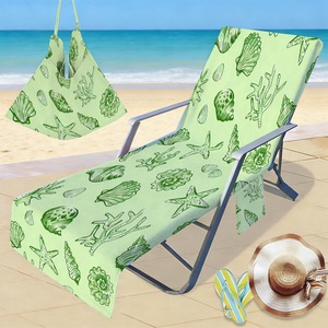 Funda de microfibra para tumbona de playa con estampado de palmeras tropicales, toalla de secado rápido con estampado digital para playa y piscina - Product Image 5