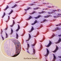 Rouleau en mousse EVA 45x14cm, rouleau de massage hexagonal à picots pour soulager les muscles, yoga, fitness, rose, violet, bleu, multicolore