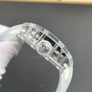 High-quality luxury RM with tourbillon, transparent crystal <b>case</b>, men's business sports mechanical <b>watch</b> - Product Image 4