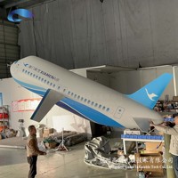 Avion publicitaire gonflable géant GAUSS 5M RC Airbus rempli d'hélium pour événements commerciaux