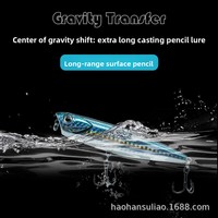Leurre en acier inoxydable pour pêche transfrontalière, type Flying Shark, Popper Surface-rig, Swimbait Dog-paddle zig-zag, Système Dead-fly, Wave-paddling