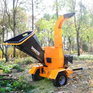 China Fabriek Prijs Met Oem 15pk Motor Boom Shredder Log Hout Crushe Mulcher Chipper Tak Houtversnipperaar Shredder