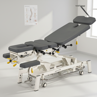 Table de chiropratique électrique réglable en hauteur Mt Fairworth380 pour physiothérapie, table de traction par flexion, table de chiropratique à descente manuelle