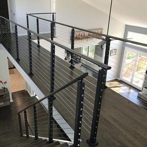 <strong>Wood</strong> Handrails <strong>Hand</strong> Railing Steel <strong>Rail</strong> for Stairs Indoor and Outdoor Stair Railing System - Product Image 1