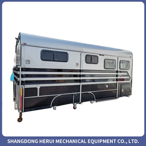 Remolque de Lujo Personalizado para 2 Caballos con Gabinete de Almacenamiento para Transporte de Caballos Estándar Europeo - Product Image 2