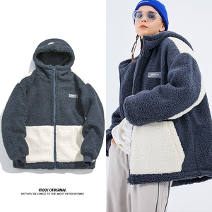 Mùa đông áo khoác ngoài trời cực Silicone các bản vá lỗi Sherpa lông cừu áo khoác - Product Image 1