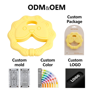 Cảm giác trẻ em mọc răng đồ chơi phim hoạt hình BPA-free <span class=keywords><strong>Silicone</strong></span> <span class=keywords><strong>Teether</strong></span> động vật dễ thương bé mọc răng <span class=keywords><strong>Teether</strong></span> đồ chơi cho cảm giác nhai đồ chơi - Product Image 3