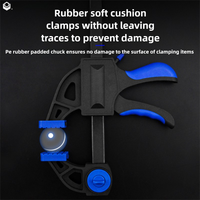WEIDA – Ensemble de pinces à serrage rapide en acier allié chromé, réglables de 6 à 24 pouces, pour le travail du bois, largeur 72 mm, légères