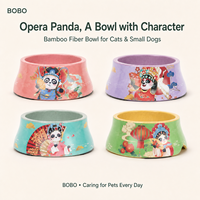 Bol pour animaux de compagnie de style chinois, design panda, écologique, antibactérien, 350 ml, pour chien et chat