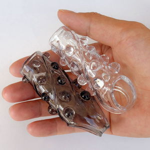 حلقة قضيب قابلة لإعادة الاستخدام لعبة جنسية للبالغين تحفيز كم القضيب مع جسيمات كبيرة تدليك الاصلي للزوجين منتجات جنسية مثيرة - Product Image 4