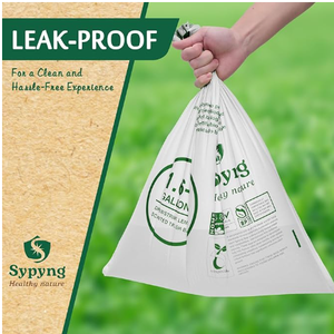 Tùy chỉnh 13 gallon compostable túi rác 100% phân hủy sinh học dây kéo túi - Product Image 3
