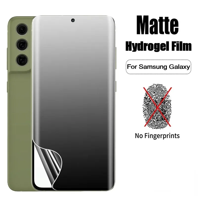 Matte Hydrogel Film for Samsung Galaxy S22 S21 Ultra S20 FE S9 S8 Plus Note 20 Ultra10 Anti Shatter Frosted Screen Protectors
