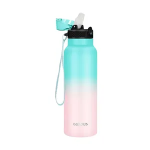 Trending Products 2024 New Arrivals Iron Flask 22oz Leakproof Bpa Free 650ml Stainless Steel Colourful Water Bottle With Handle